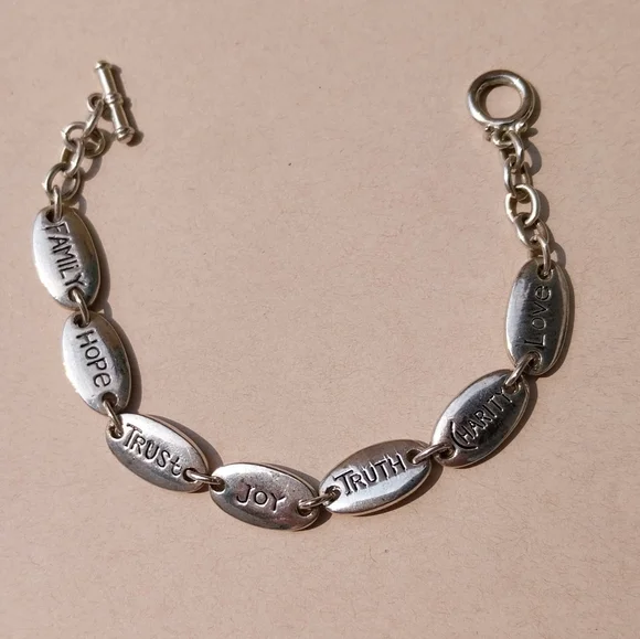 Silver Sterling Charm Bracelet - Picture 7 of 10